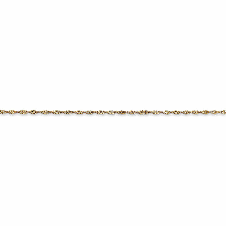Lovely Rita's Chains 14k Yellow Gold 1.00-mm wide Singapore Carded Chain