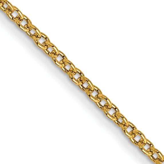 Lovely Rita's Chains 14k Yellow Gold 1.00mm Solid Polish Cable Chain