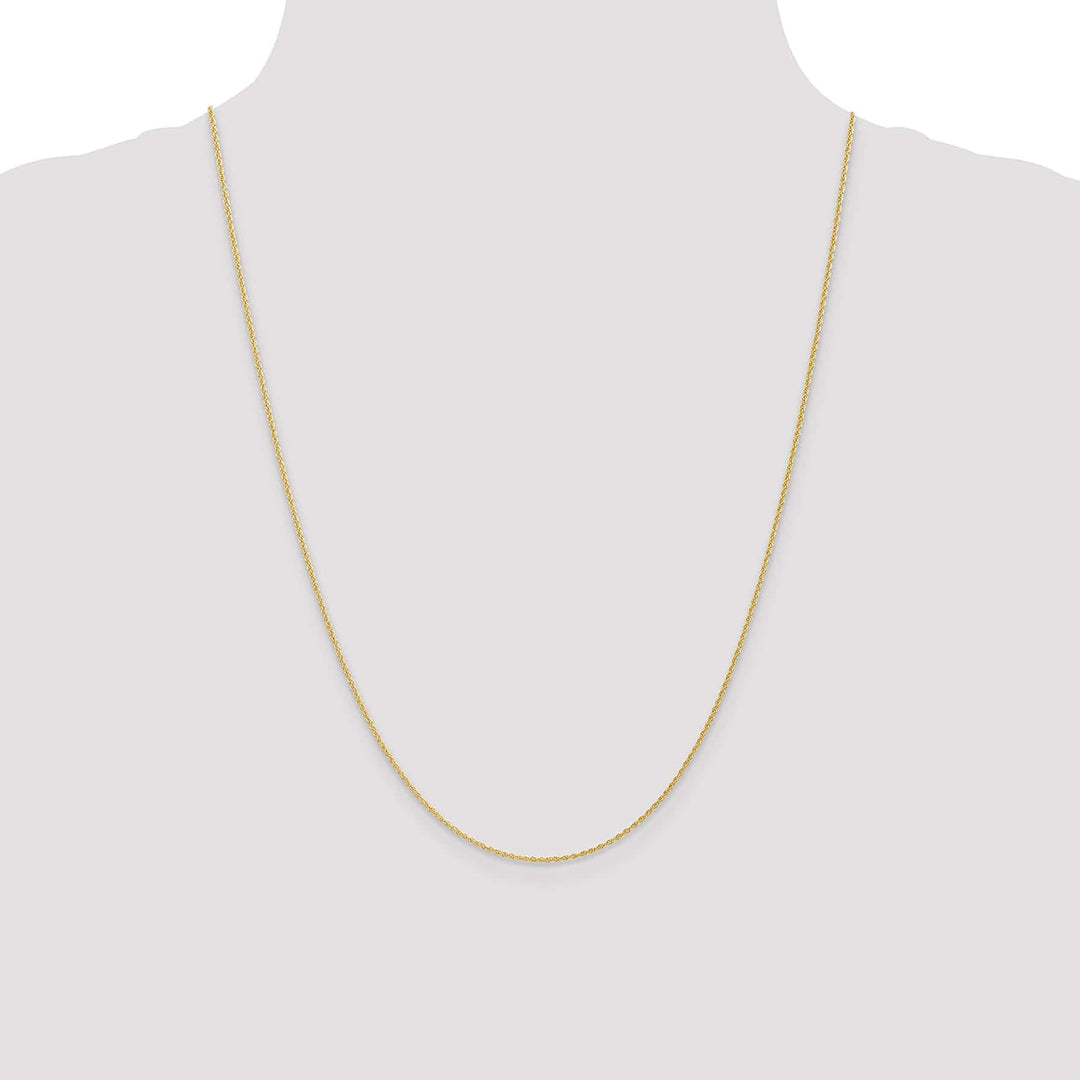 Lovely Rita's Chains 14k Yellow Gold 1.10mm Baby Rope Chain