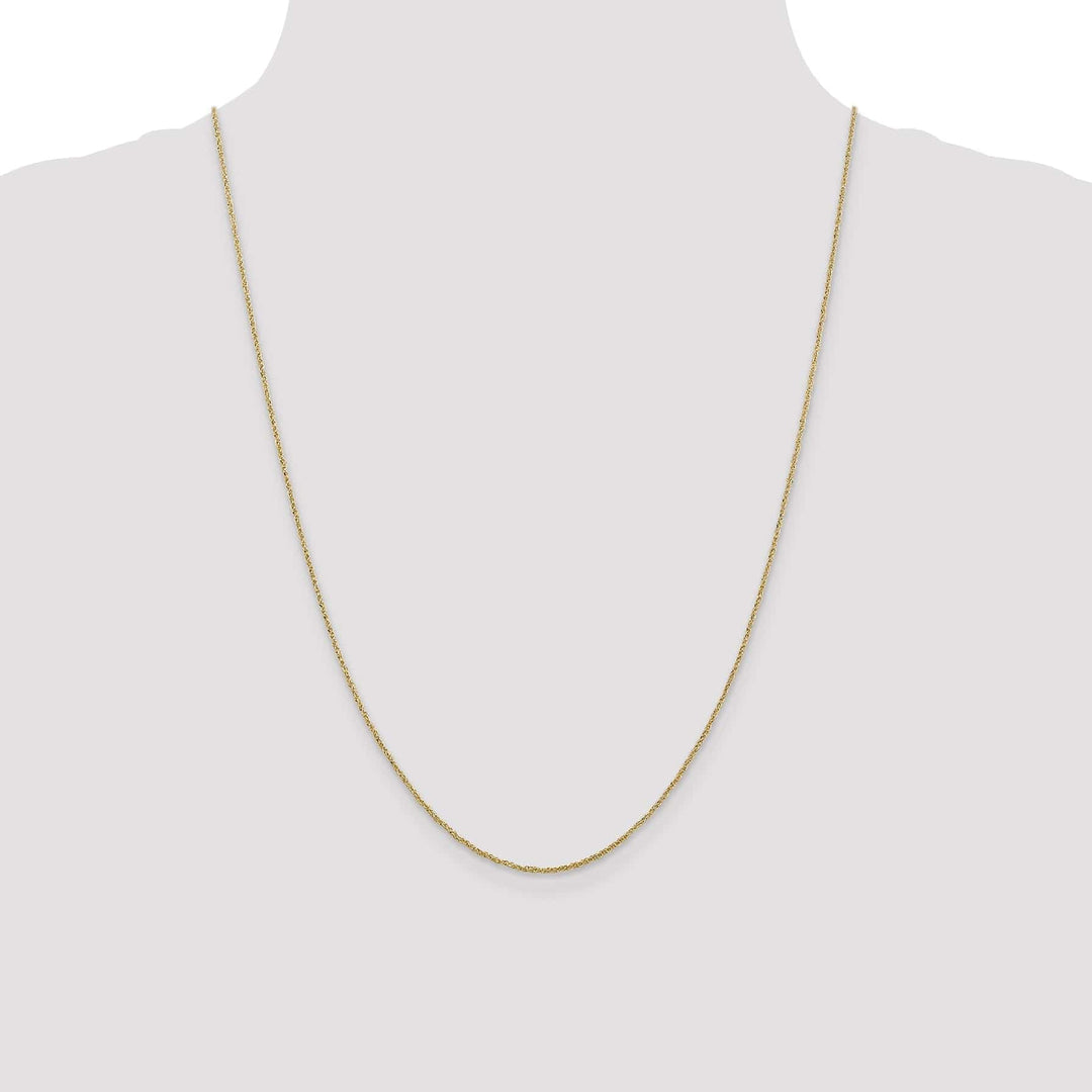 Lovely Rita's Chains 14k Yellow Gold 1.10mm Polished Ropa Chain