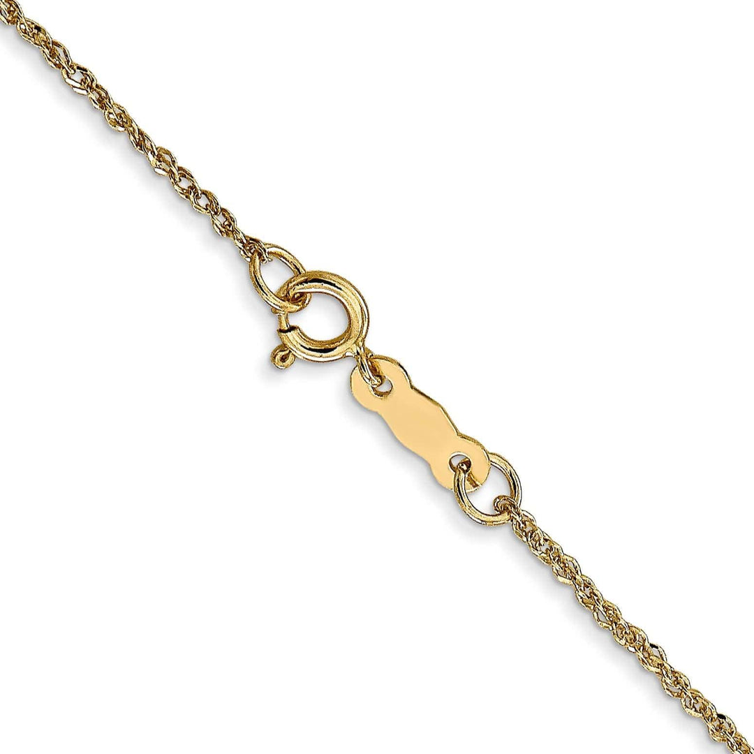 Lovely Rita's Chains 14k Yellow Gold 1.10mm Polished Ropa Chain