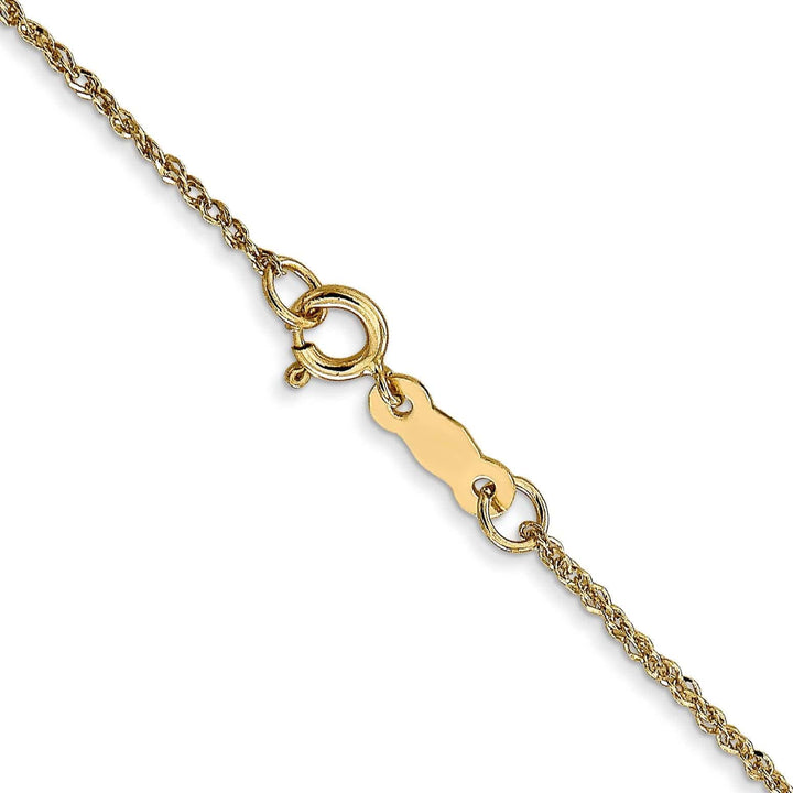 Lovely Rita's Chains 14k Yellow Gold 1.10mm Polished Ropa Chain