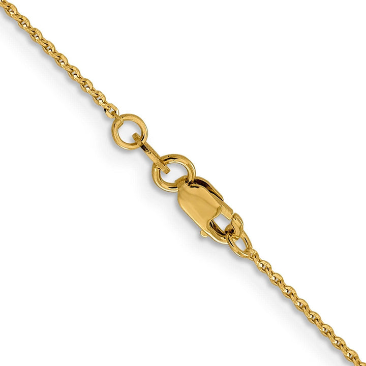 Lovely Rita's Chains 14k Yellow Gold 1.15 m DC Oval Cable Link Chain