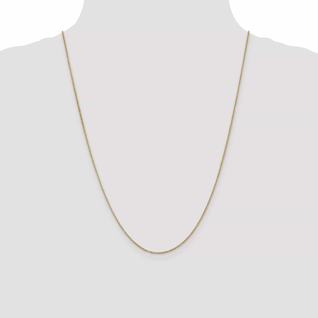 Lovely Rita's Chains 14k Yellow Gold 1.15 mm Rolo Pendant Chain