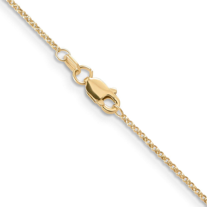 Lovely Rita's Chains 14k Yellow Gold 1.15 mm Rolo Pendant Chain