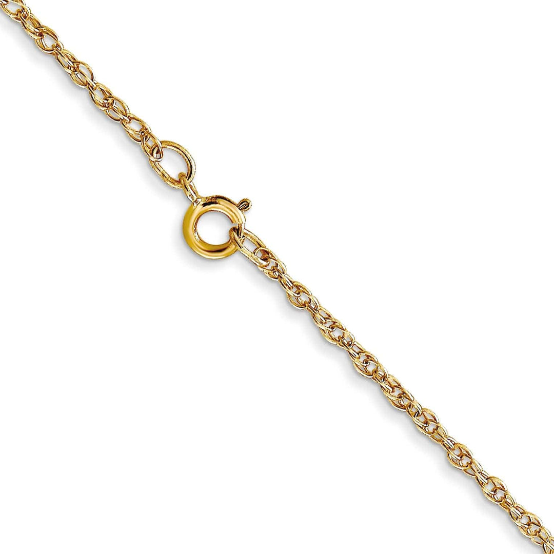 Lovely Rita's Chains 14k Yellow Gold 1.15mm Carded Cable Rope Chain