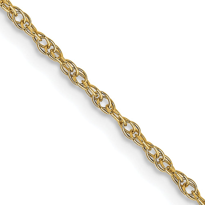 Lovely Rita's Chains 14k Yellow Gold 1.15mm Carded Cable Rope Chain