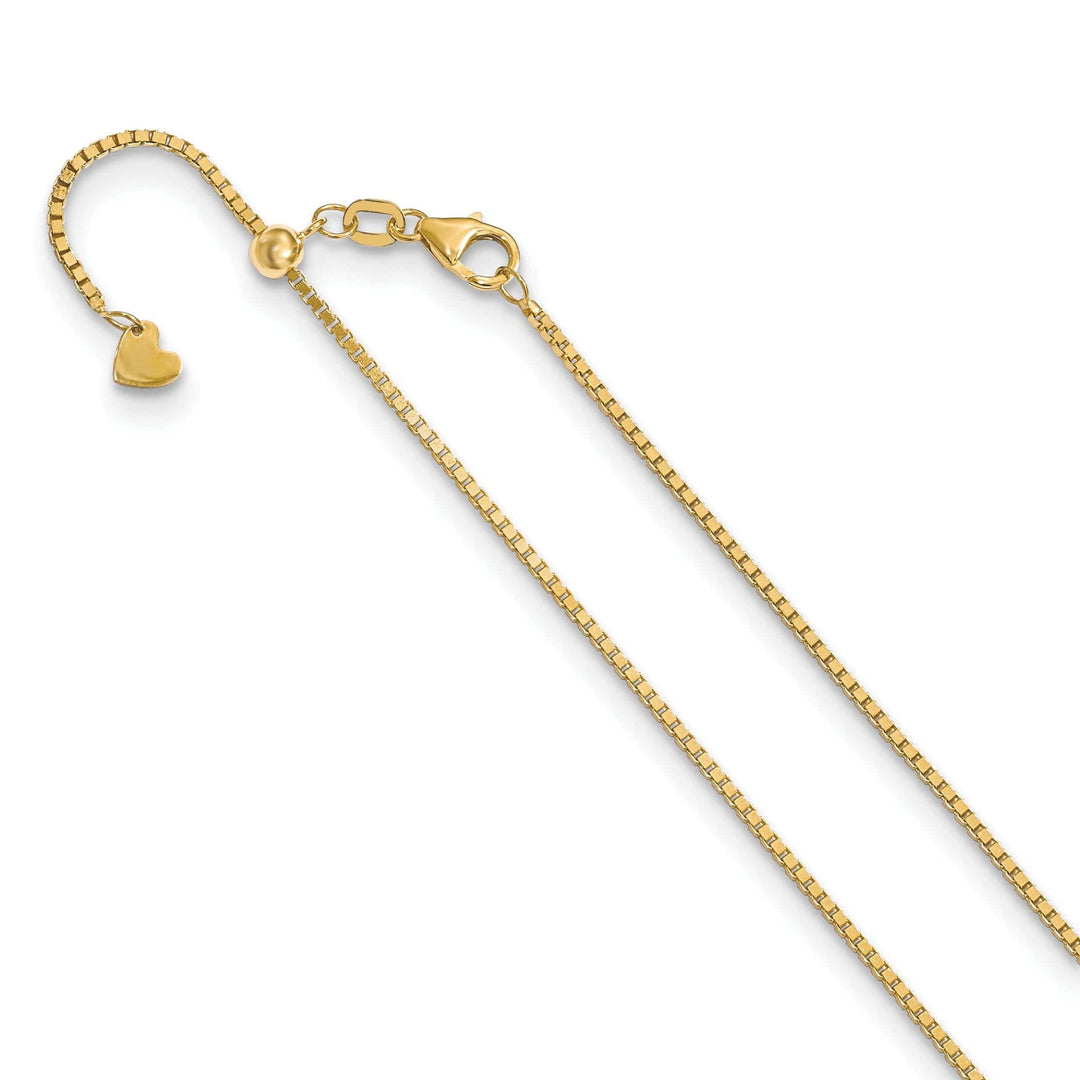 Lovely Rita's Chains 14k Yellow Gold 1.20mm Adjustable Box Chain