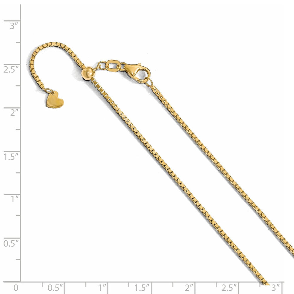 Lovely Rita's Chains 14k Yellow Gold 1.20mm Adjustable Box Chain