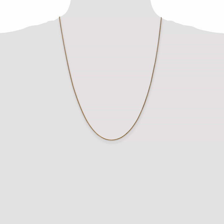 Lovely Rita's Chains 14k Yellow Gold 1.20mm Diamond Cut Spiga Chain