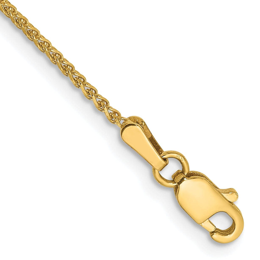 Lovely Rita's Chains 14k Yellow Gold 1.20mm Diamond Cut Spiga Chain