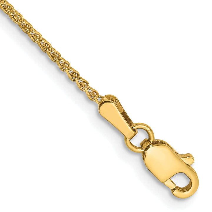 Lovely Rita's Chains 14k Yellow Gold 1.20mm Diamond Cut Spiga Chain