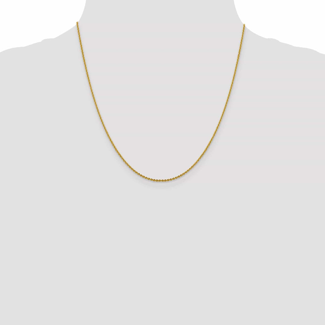 Lovely Rita's Chains 14k Yellow Gold 1.25 m DC Oval Cable Link Chain