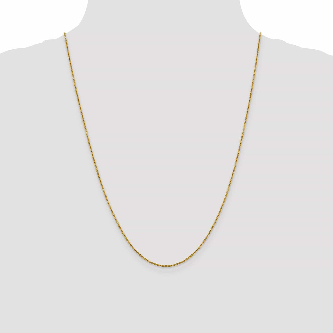 Lovely Rita's Chains 14k Yellow Gold 1.25 mm D.C Rolo Chain