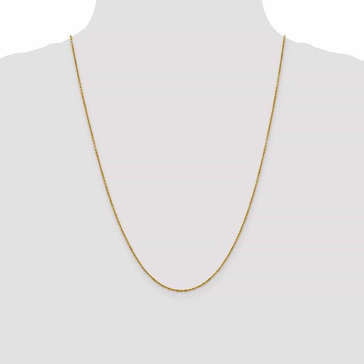 Lovely Rita's Chains 14k Yellow Gold 1.25 mm D.C Rolo Chain
