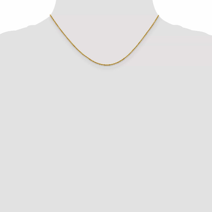 Lovely Rita's Chains 14k Yellow Gold 1.25 mm D.C Rolo Chain