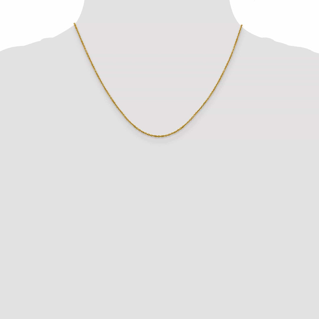 Lovely Rita's Chains 14k Yellow Gold 1.25 mm D.C Rolo Chain