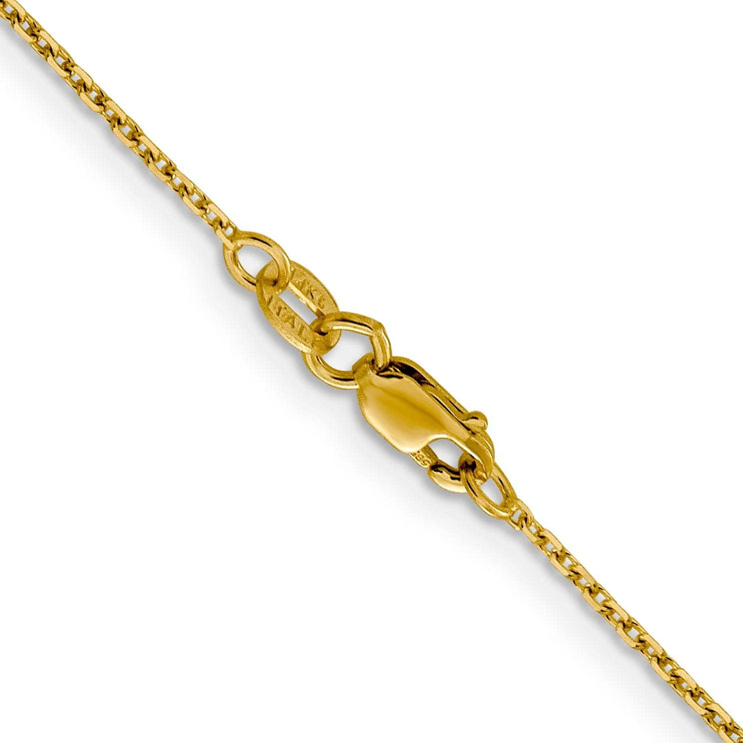 Lovely Rita's Chains 14k Yellow Gold 1.25 mm D.C Rolo Chain