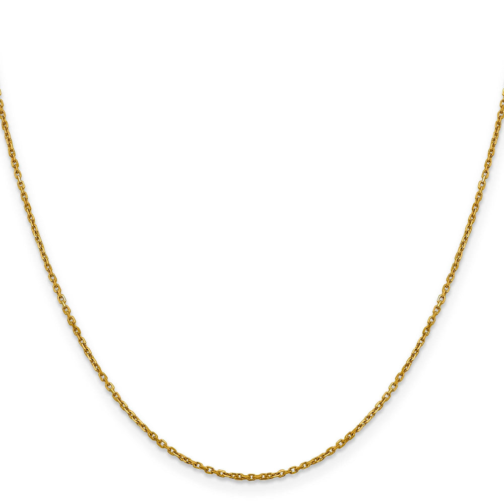 Lovely Rita's Chains 14k Yellow Gold 1.25 mm D.C Rolo Chain