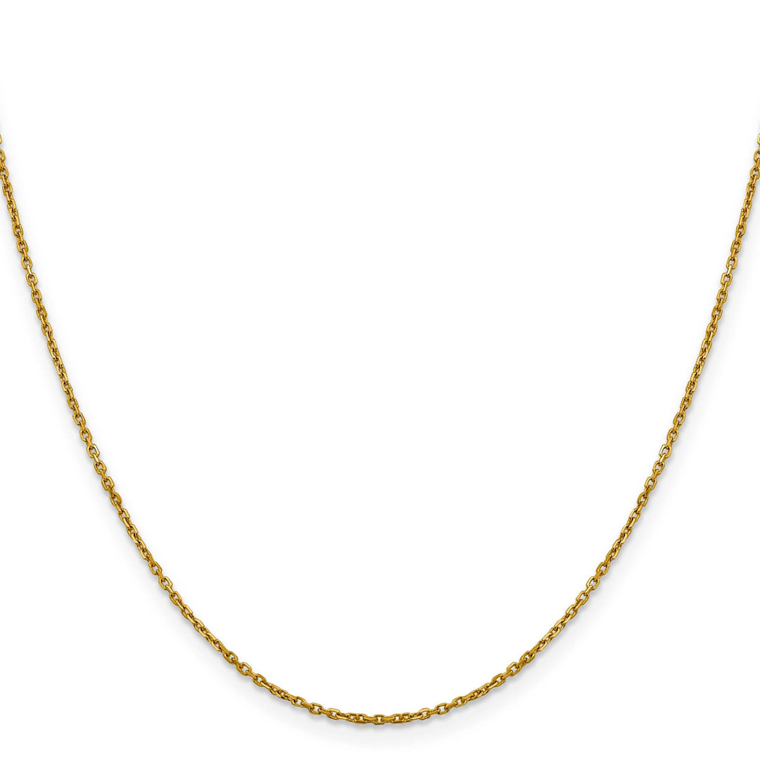 Lovely Rita's Chains 14k Yellow Gold 1.25 mm D.C Rolo Chain