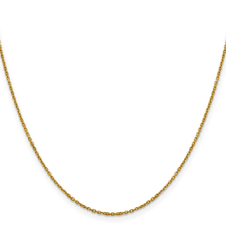 Lovely Rita's Chains 14k Yellow Gold 1.25 mm D.C Rolo Chain