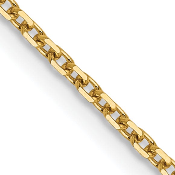 Lovely Rita's Chains 14k Yellow Gold 1.25 mm D.C Rolo Chain