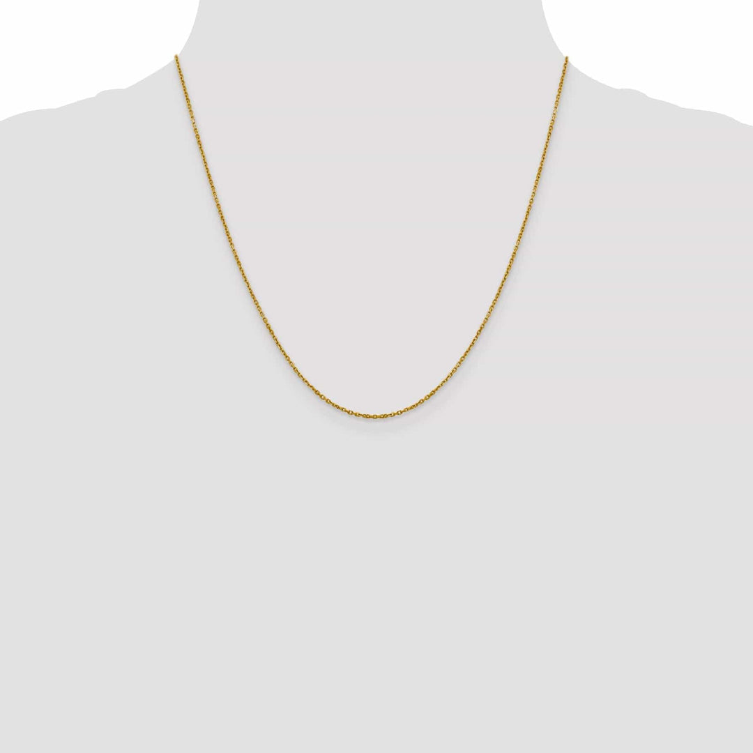 Lovely Rita's Chains 14k Yellow Gold 1.25 mm D.C Rolo Chain