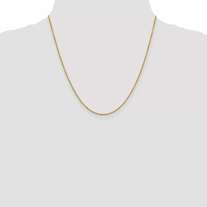 Lovely Rita's Chains 14k Yellow Gold 1.25 mm D.C Rolo Chain