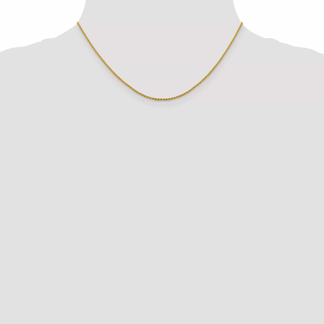 Lovely Rita's Chains 14k Yellow Gold 1.25 mm Oval Cable Link Chain