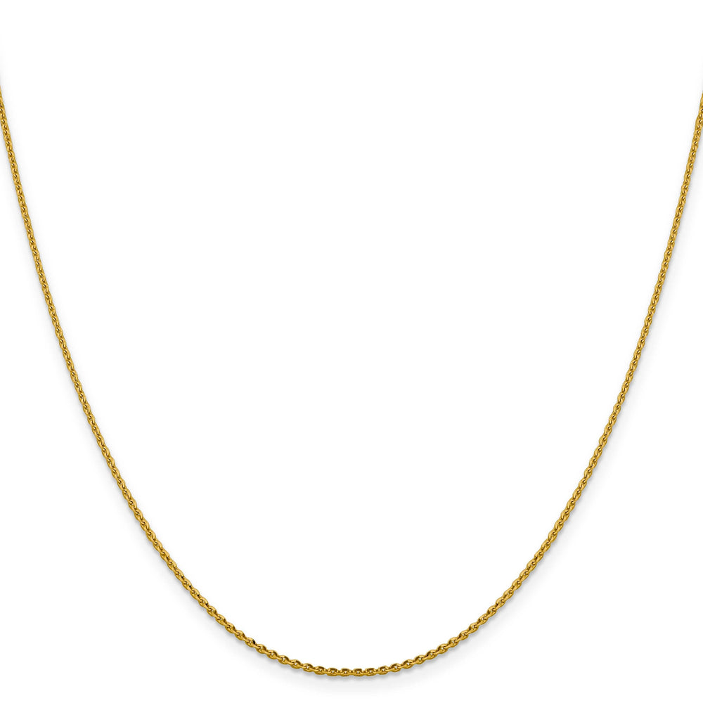Lovely Rita's Chains 14k Yellow Gold 1.25 mm Oval Cable Link Chain
