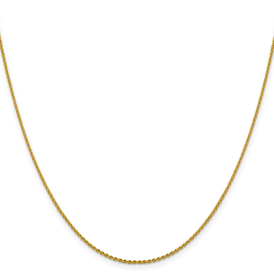 Lovely Rita's Chains 14k Yellow Gold 1.25 mm Oval Cable Link Chain