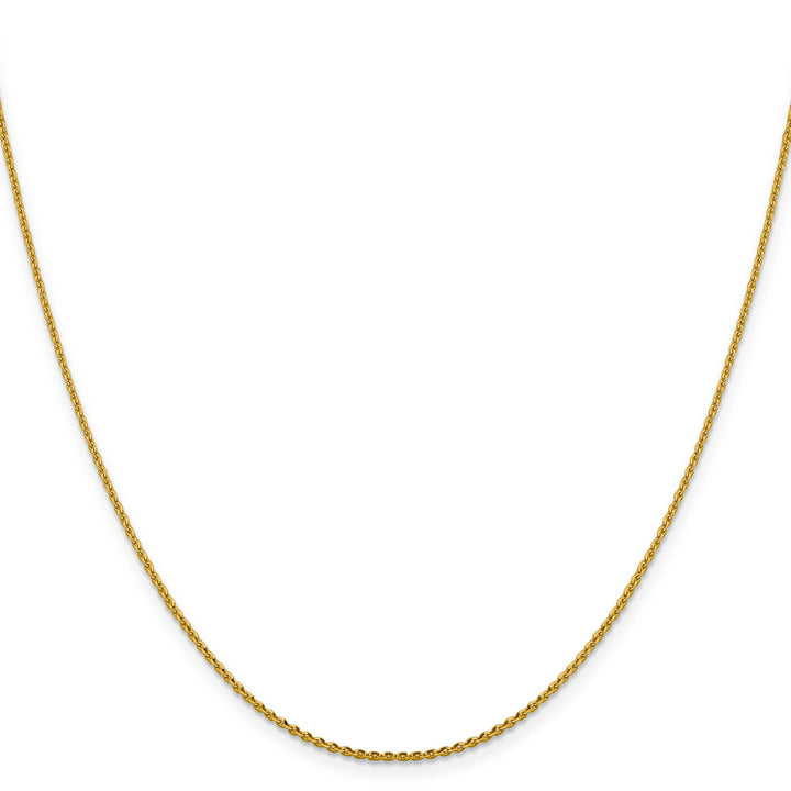 Lovely Rita's Chains 14k Yellow Gold 1.25 mm Oval Cable Link Chain