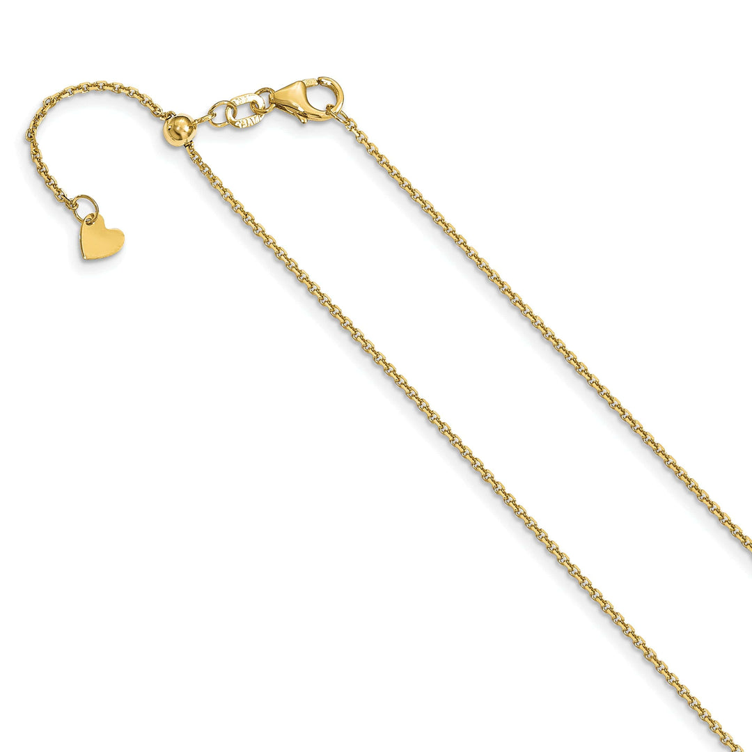 Lovely Rita's Chains 14k Yellow Gold 1.25m DC Adjustable Cable Chain