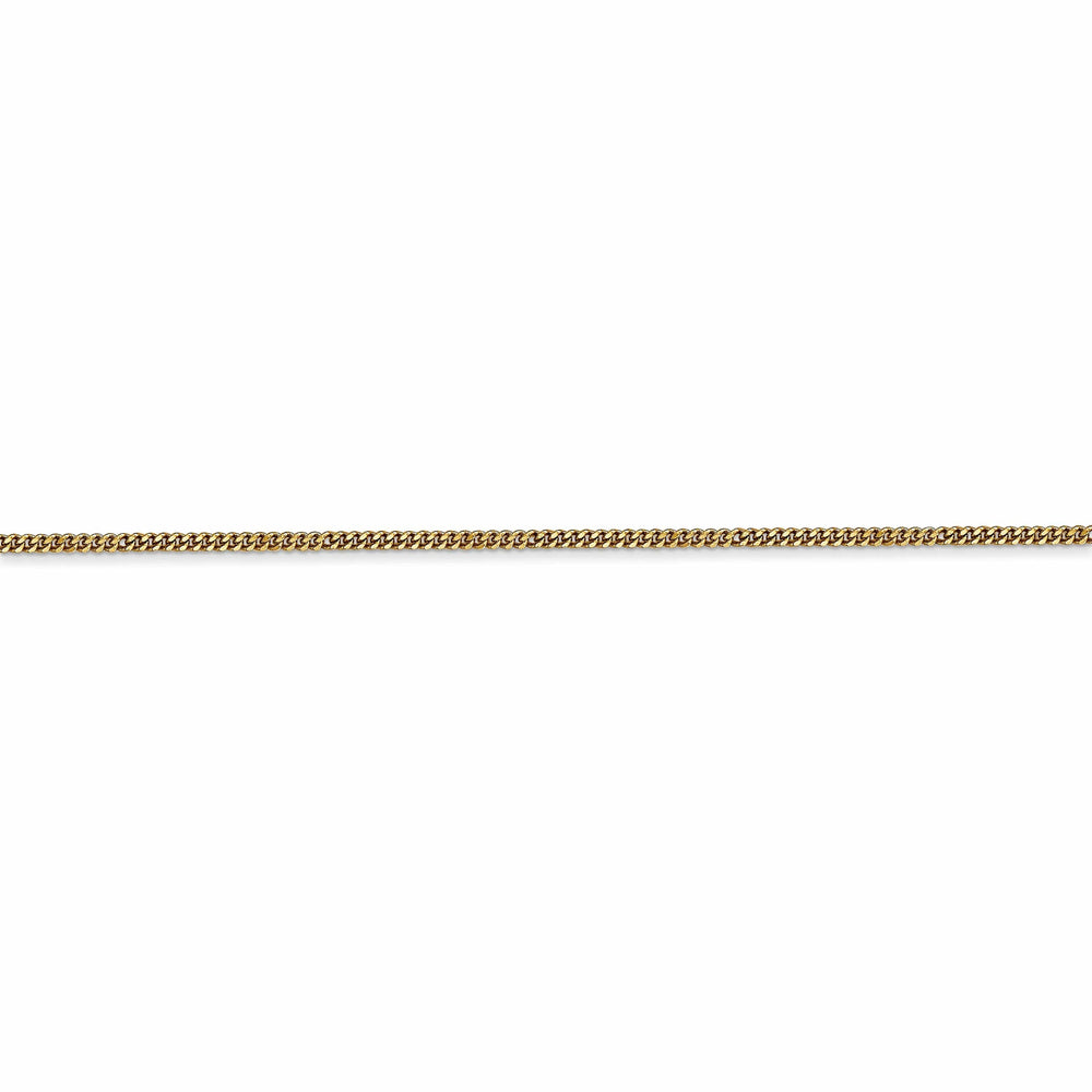 Lovely Rita's Chains 14k Yellow Gold 1.3 mm Curb Pendant Chain