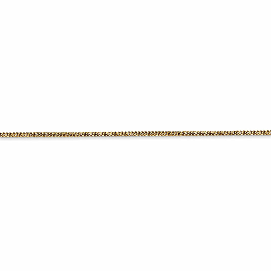 Lovely Rita's Chains 14k Yellow Gold 1.3 mm Curb Pendant Chain