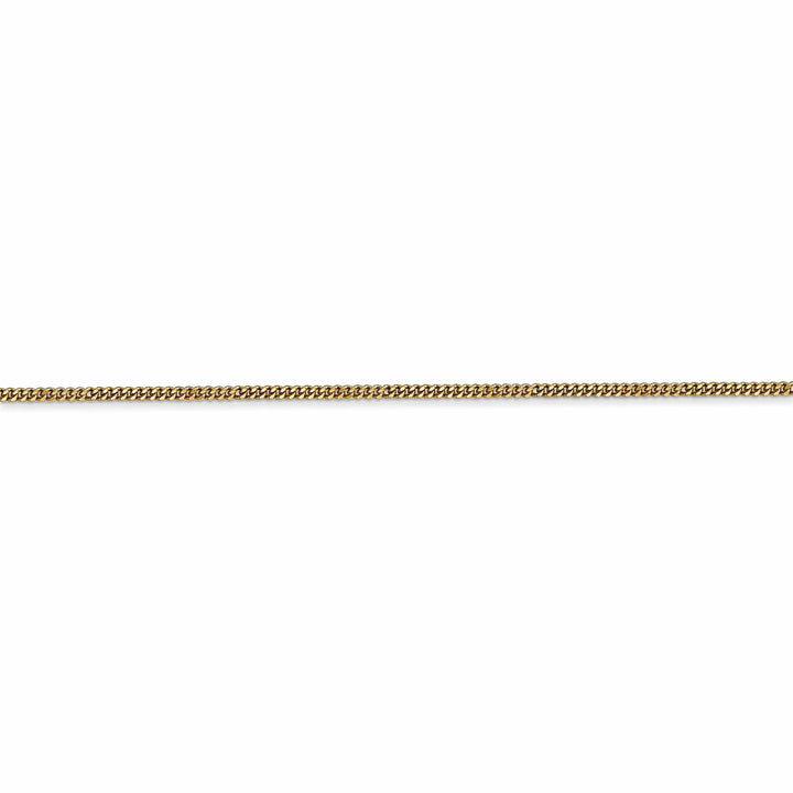 Lovely Rita's Chains 14k Yellow Gold 1.3 mm Curb Pendant Chain