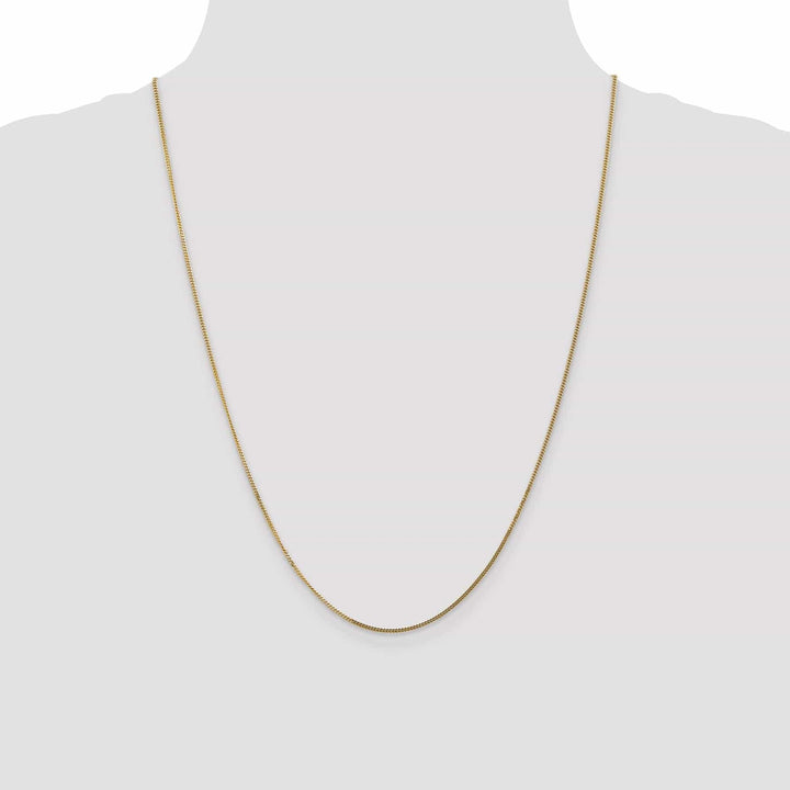 Lovely Rita's Chains 14k Yellow Gold 1.3 mm Curb Pendant Chain