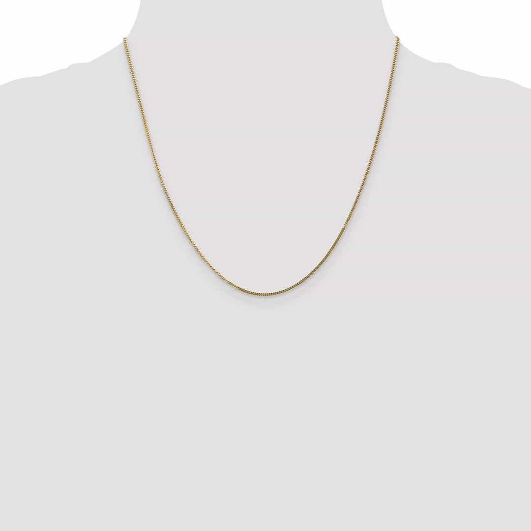 Lovely Rita's Chains 14k Yellow Gold 1.3 mm Curb Pendant Chain