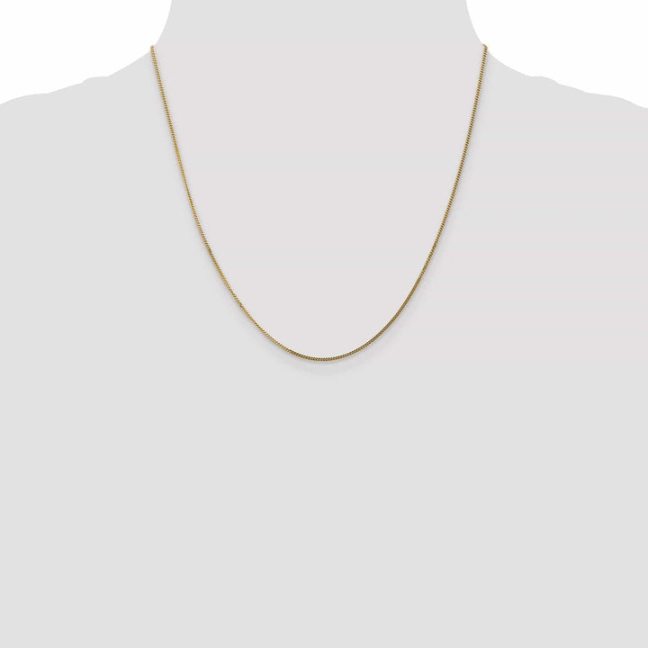 Lovely Rita's Chains 14k Yellow Gold 1.3 mm Curb Pendant Chain