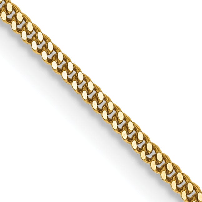 Lovely Rita's Chains 14k Yellow Gold 1.3 mm Curb Pendant Chain