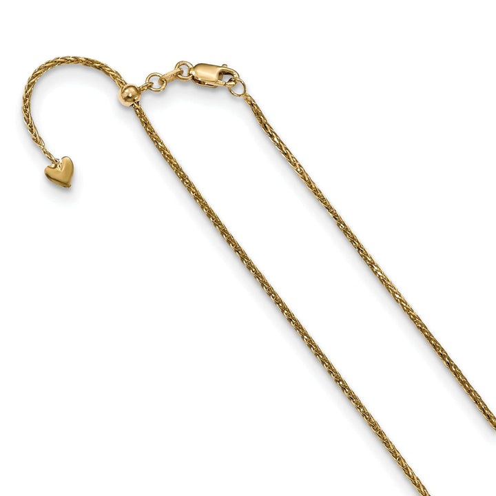 Lovely Rita's Chains 14k Yellow Gold 1.3 mm Diamond Cut Wheat Chain
