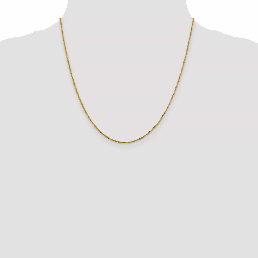 Lovely Rita's Chains 14k Yellow Gold 1.3 mm Sparkle Singapore Chain