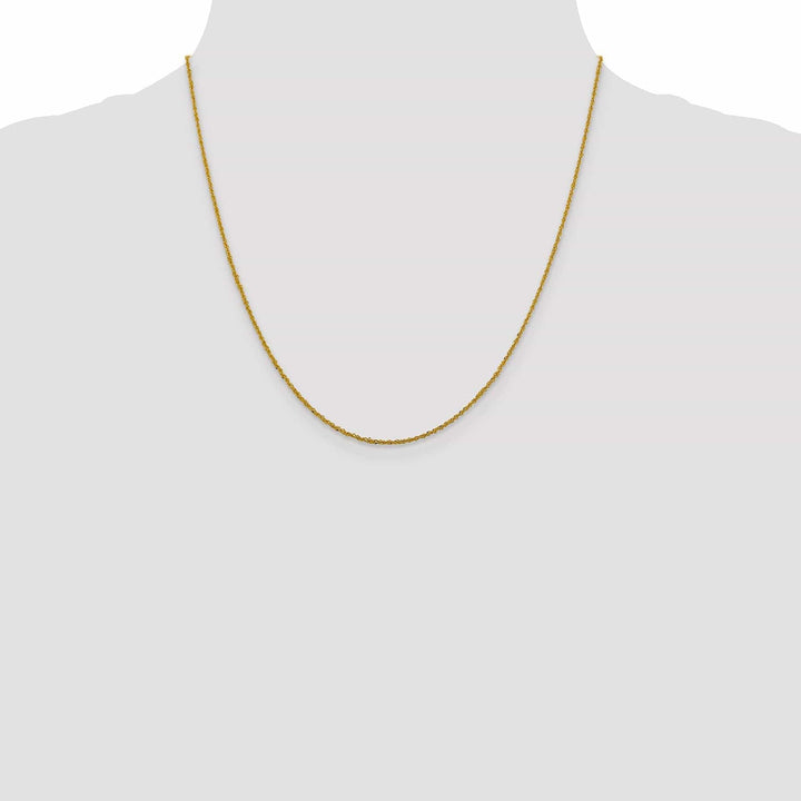 Lovely Rita's Chains 14k Yellow Gold 1.3 mm Sparkle Singapore Chain