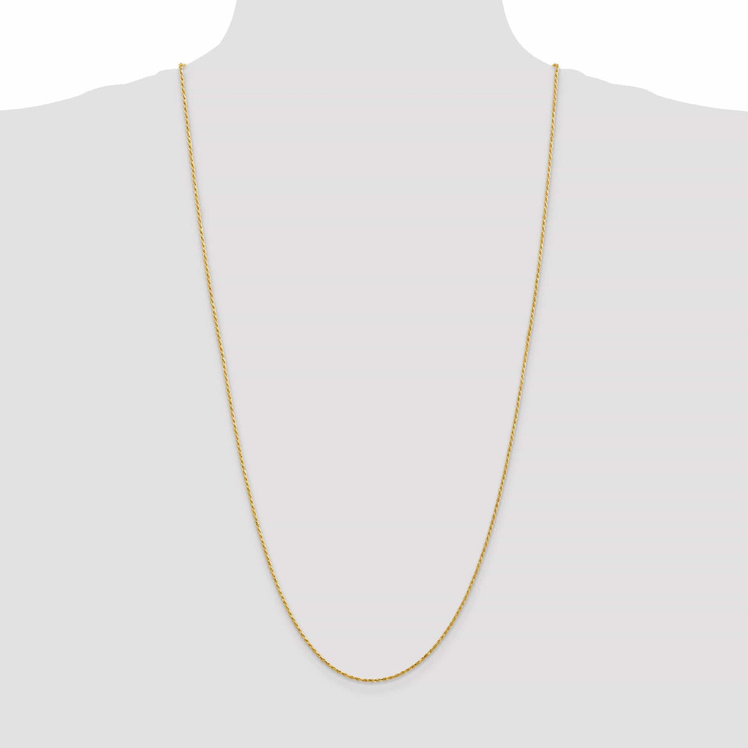 Lovely Rita's Chains 14k Yellow Gold 1.30mm Diamond Cut Rope Chain