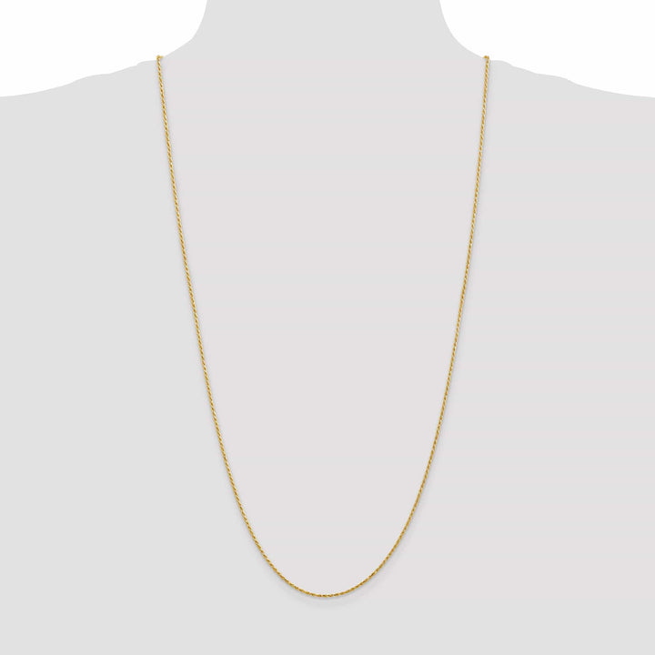 Lovely Rita's Chains 14k Yellow Gold 1.30mm Diamond Cut Rope Chain