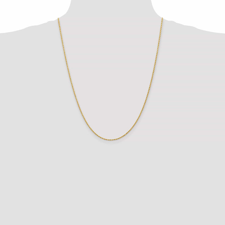 Lovely Rita's Chains 14k Yellow Gold 1.30mm Diamond Cut Rope Chain