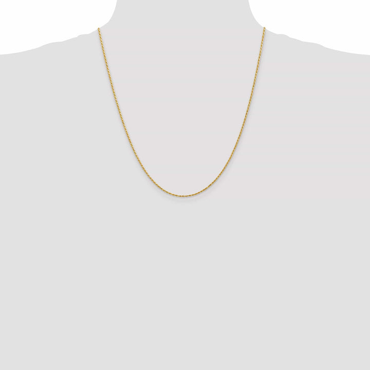 Lovely Rita's Chains 14k Yellow Gold 1.30mm Diamond Cut Rope Chain