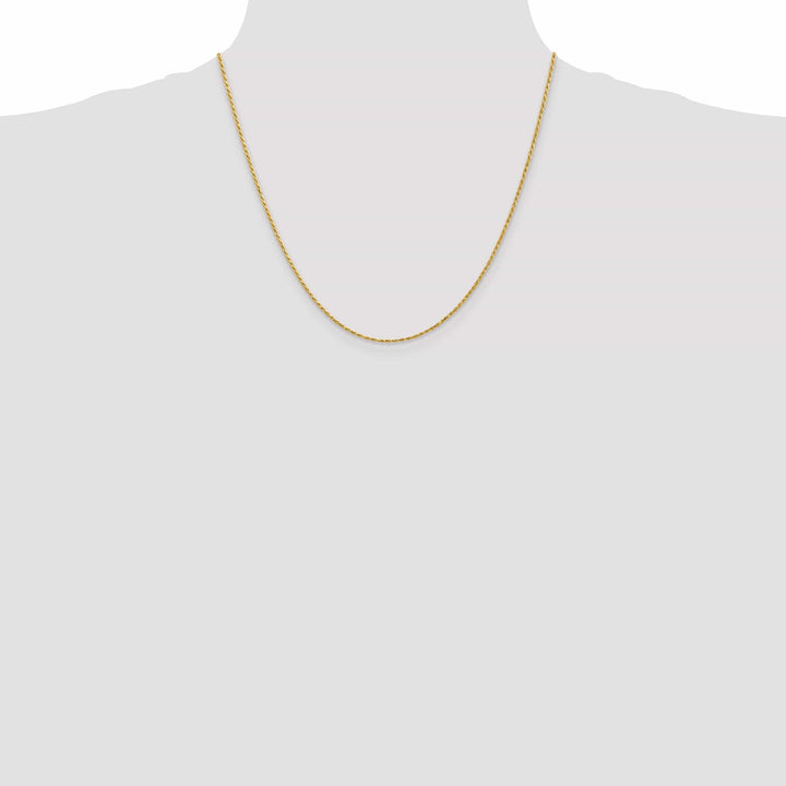 Lovely Rita's Chains 14k Yellow Gold 1.30mm Diamond Cut Rope Chain