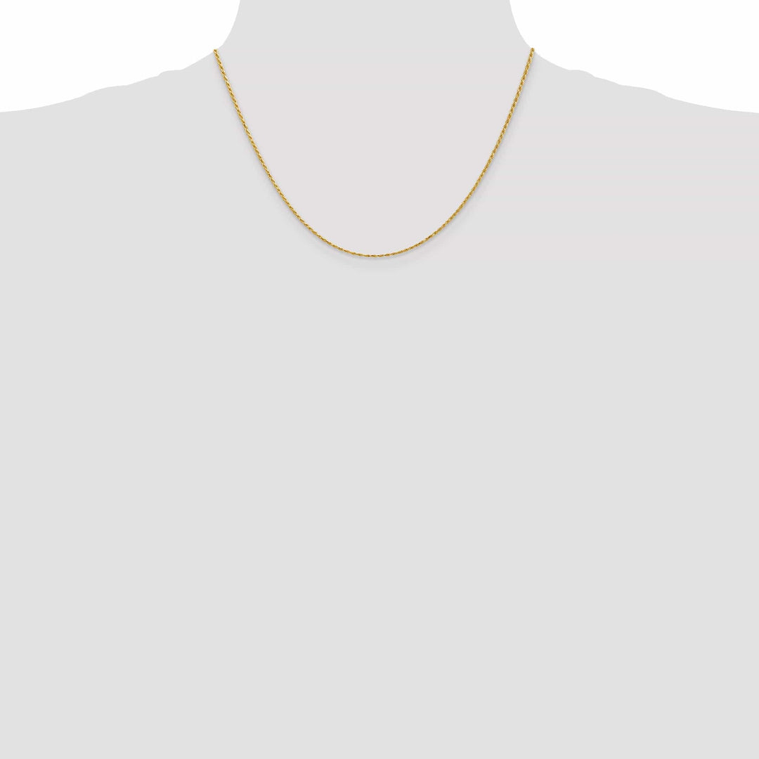 Lovely Rita's Chains 14k Yellow Gold 1.30mm Diamond Cut Rope Chain