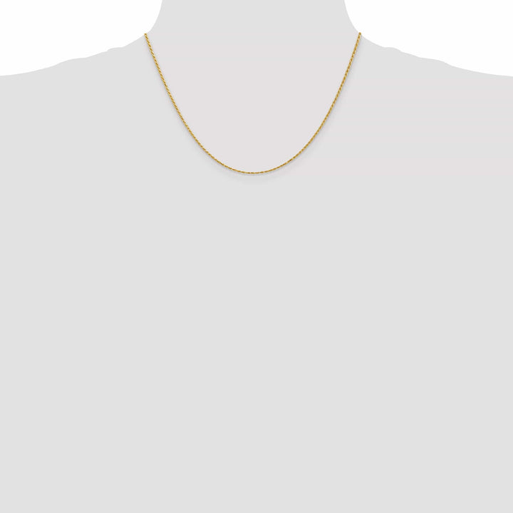 Lovely Rita's Chains 14k Yellow Gold 1.30mm Diamond Cut Rope Chain